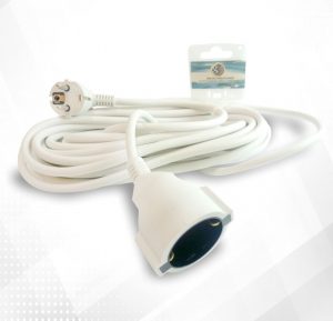 Alargador 10 metros cable 3x1.5mm BLANCO