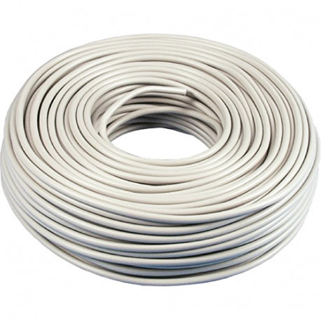 Cable manguera flexible blanco 3x2.5mm(rollo 100m)