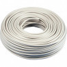 Cable manguera redondo exterior 2x1 blanco (rollo 100m)