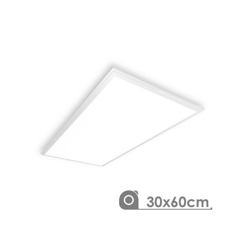 Panel led 30 x 60 cm 36 watios 6400K backlit  blanco (luz frontal)