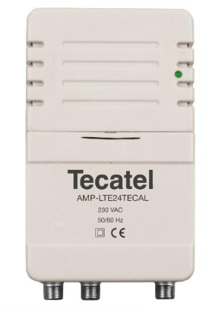 [AMP-LTE24TECAL] Amplificador int. Tecatel 24dB, 103 dBµV LTE 700