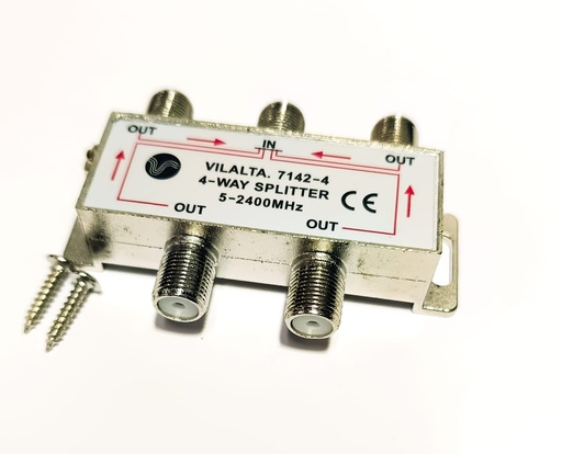 [MEVI71424] V*Distribuidor F blindado 4 vias Fec.5 a 2250mhz